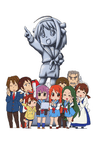 Suzumiya Haruhi-chan no Yuuutsu series artwork