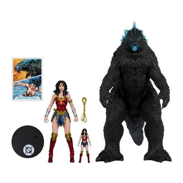 Justice League vs. Godzilla vs. Kong - Gojira - DC Multiverse - Wonder Woman vs. Godzilla