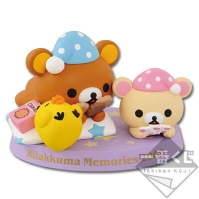 Rilakkuma - Kiiroitori - Korilakkuma - Ichiban Kuji - Ichiban Kuji Rilakkuma 10th Anniversary (D prize) - 2009 Yofukashi Theme