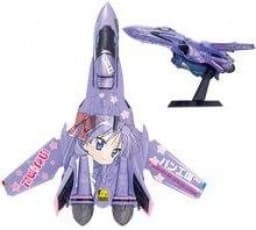 Macross Frontier - Hiiragi Kagami - VF-25 Messiah Valkyrie - Defo-Mecha - Ichiban Kuji Premium - Ichiban Kuji Premium Lucky☆Star ~Macross F Collaborations Yack Deculture!~ - Ita Valkyrie Lucky Star Ver.