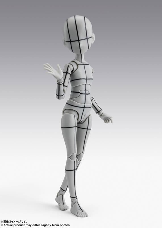 S.H.Figuarts Body-chan -Ken Sugimori- Edition -Wire Frame- (Gray Color Ver.)