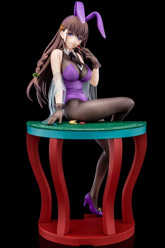 1/6 scaled pre-painted figure of The Demon Sword Master of Excalibur Academy Elfine Phillet wearing flower's purple bunny costume with Nip Slip Gimmick System