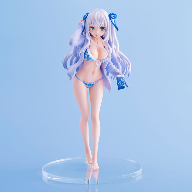 Kasu Komeshiro Illustration blue Complete Figure