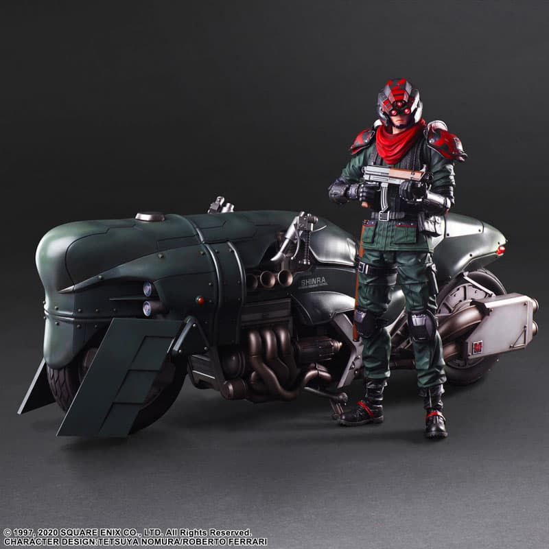 Final Fantasy VII REMAKE PLAY ARTS KAI Elite Motorcycle Security Officer & Motorcycle Set