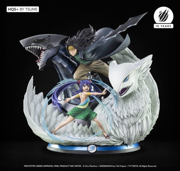 Fairy Tail - Gajeel Redfox - Grandeeney - Metalicana - Wendy Marvell - HQS+ - 1/4