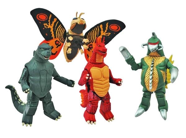 MechaGojira no Gyakushuu - Titanosaurus - Minimates - Godzilla Classic Minimates Series One Set