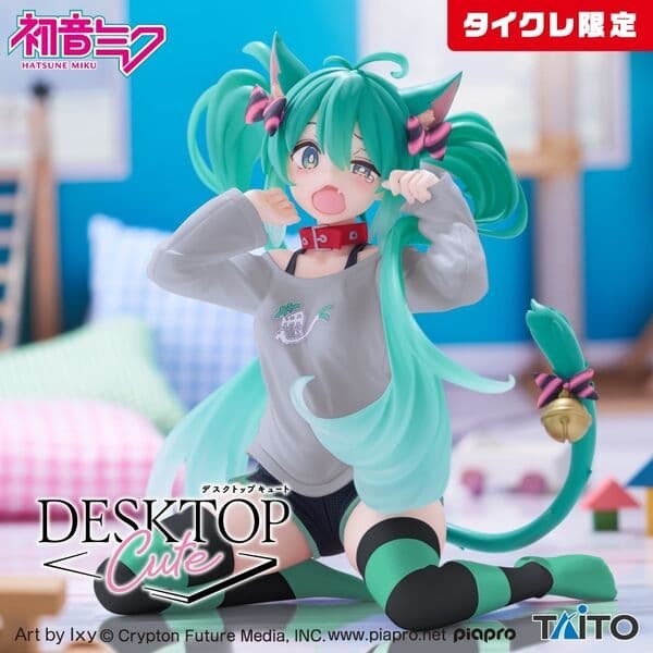 Vocaloid - Hatsune Miku - Desktop Cute - Nekomimi T-Shirt ver., Taito Online Crane Limited