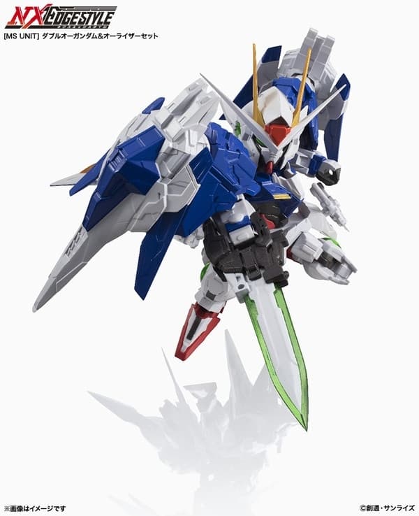 Kidou Senshi Gundam 00 - GN-0000 00 Gundam - GN-0000+GNR-010 00 Raiser - GNR-010 0 Raiser - MS Unit - NXEDGE STYLE (NX-0007)