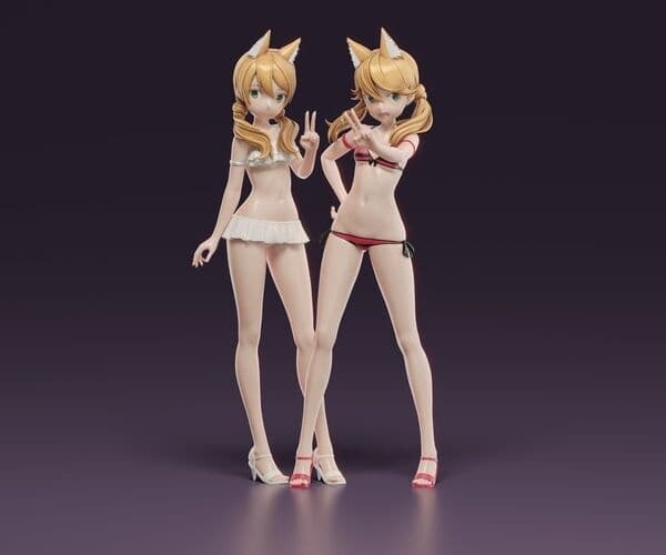 Alice Gear Aegis - Kotomura Akane - Kotomura Amane - 1/6 - Mizugi
