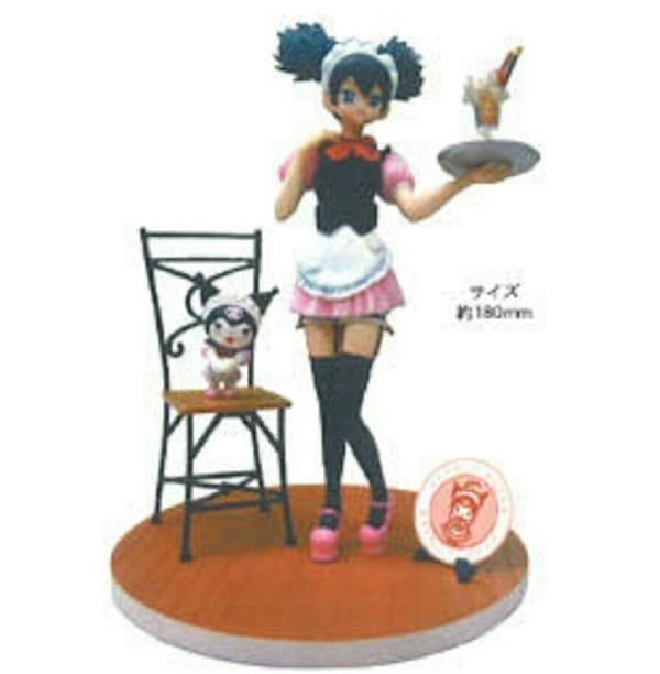 Onegai My Melody - Kuromi - Kurumi Nui - Kuromi × Maid Cafe Collaboration Maid in Black - 1/8 - Pinafore Costume, A