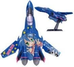 Macross Frontier - Izumi Konata - VF-25 Messiah Valkyrie - Defo-Mecha - Ichiban Kuji Premium - Ichiban Kuji Premium Lucky☆Star ~Macross F Collaborations Yack Deculture!~ - Ita Valkyrie Lucky Star Ver.