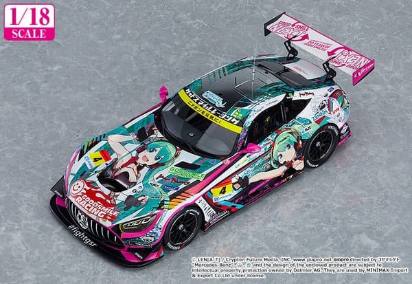 Good Smile Racing - Hatsune Miku - Itasha - 1/18 - AMG 2020 SUPER GT Okayama Test Ver.