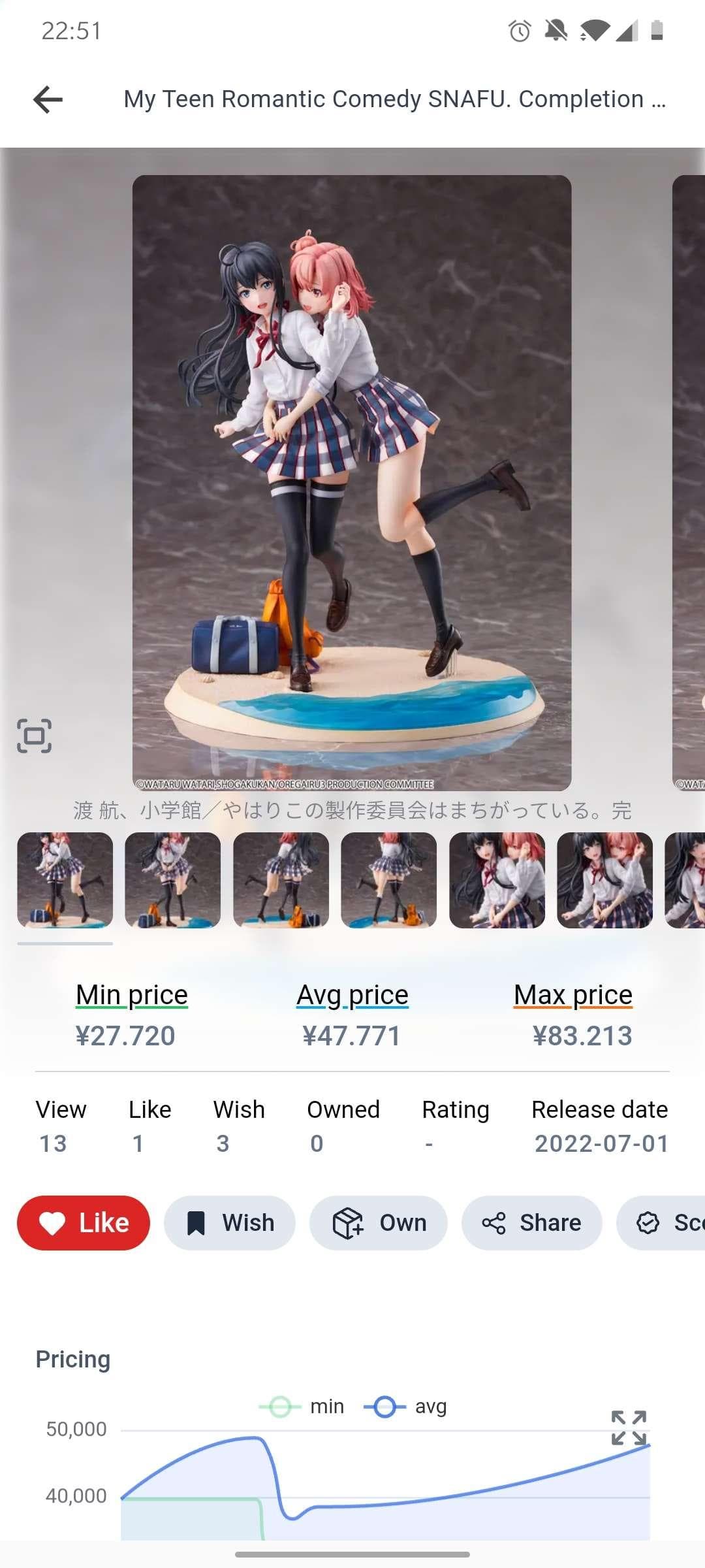 Figure detail screen overview